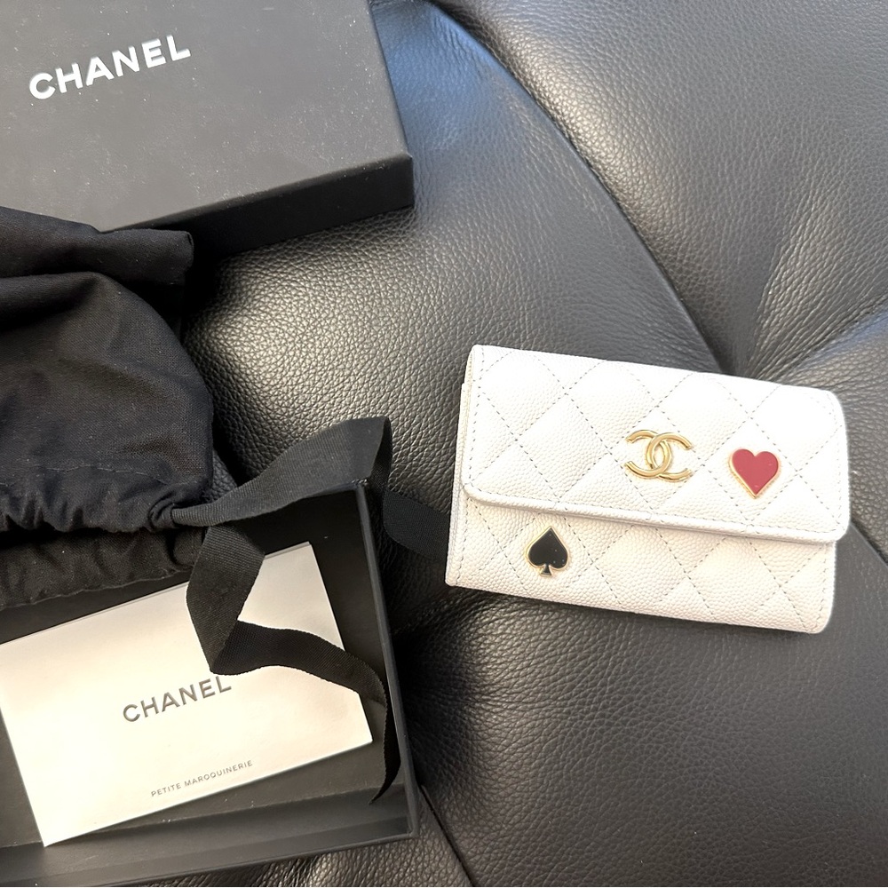 chanel casino card holder